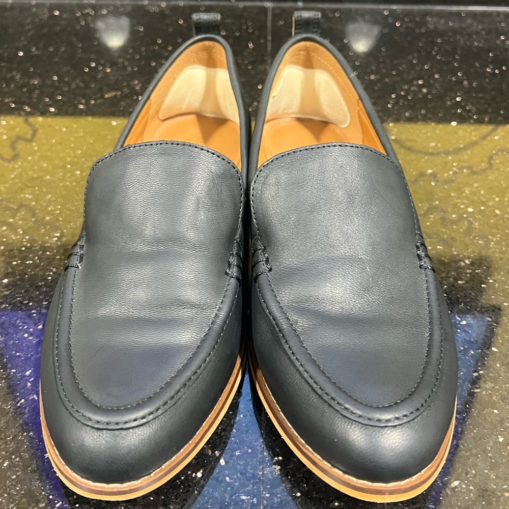 Lucky Brand Black Leather Loafers | Women’s Size